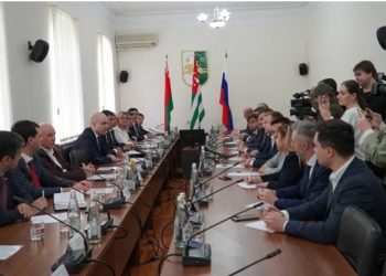 Parliamentary Assembly of the Union of Belarus & Russia Arrives in Occupied Abkhazia