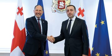 Pawel Herczynski, Ambassador of the European Union to Georgia, meets Georgian Prime Minister Irakli Garibashvili