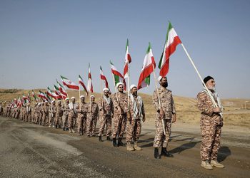 Members of the Islamic Revolutionary Guard Corps (IRGC) attend an IRGC ground forces military drill in the Aras area, East Azerbaijan province, Iran, October 17, 2022. Credit: IRGC/WANA (West Asia News Agency)/Handout via REUTERS