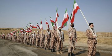 Members of the Islamic Revolutionary Guard Corps (IRGC) attend an IRGC ground forces military drill in the Aras area, East Azerbaijan province, Iran, October 17, 2022. Credit: IRGC/WANA (West Asia News Agency)/Handout via REUTERS