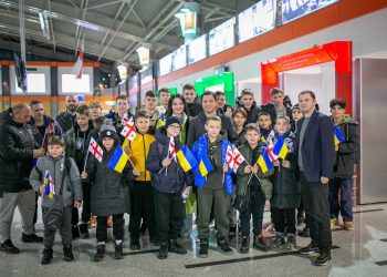 Ukrainian Children from Olympic School of War- Affected City of Mykolaiv Visit Tbilisi