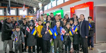 Ukrainian Children from Olympic School of War- Affected City of Mykolaiv Visit Tbilisi