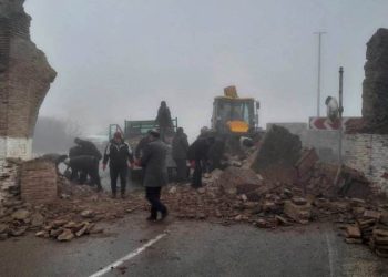 18th Century Arch in Sighnaghi Collapses following Car Crash