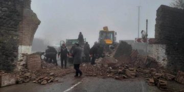 18th Century Arch in Sighnaghi Collapses following Car Crash