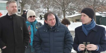 Samkharadze and Members of OSCE PA Delegation Visit Occupation Line in Odzisi