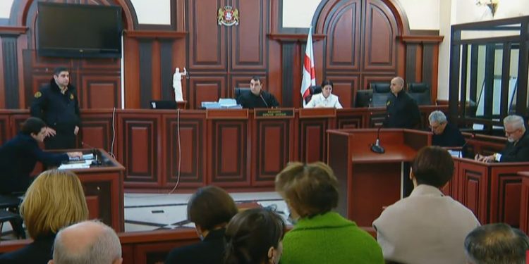 Court Session Regarding Postponement of Saakashvili’s Sentence Underway in Tbilisi City Court