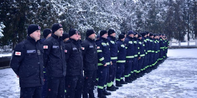 60 Georgian firefighters leave for Turkey, to get involved with rescue operations