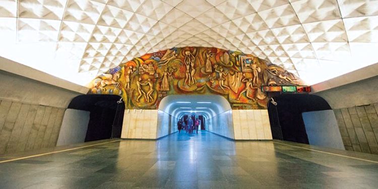 The "Technical University" metro station, Tbilisi