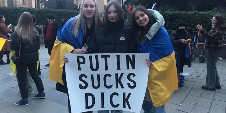 Solidarity rally for Ukraine underway in Tbilisi