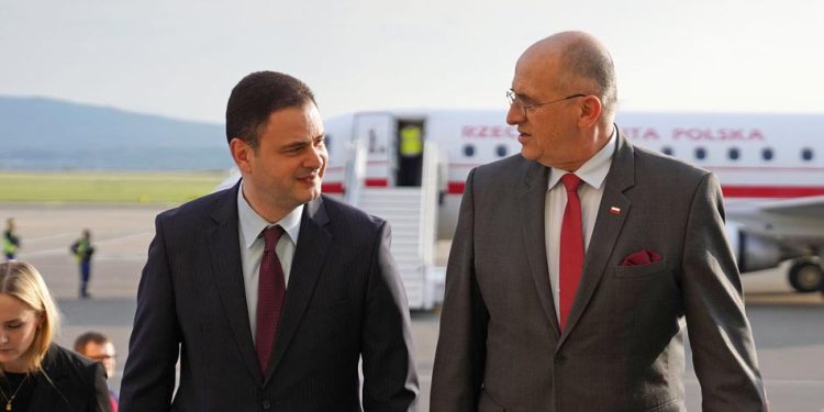 Minister of Foreign Affairs of Poland arrives in Georgia