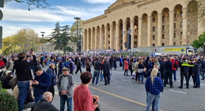 Rally “Together in Europe” underway near the Parliament