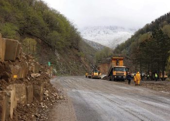 The Rikoti Pass. Source: Facebook, Georgian Roads Department