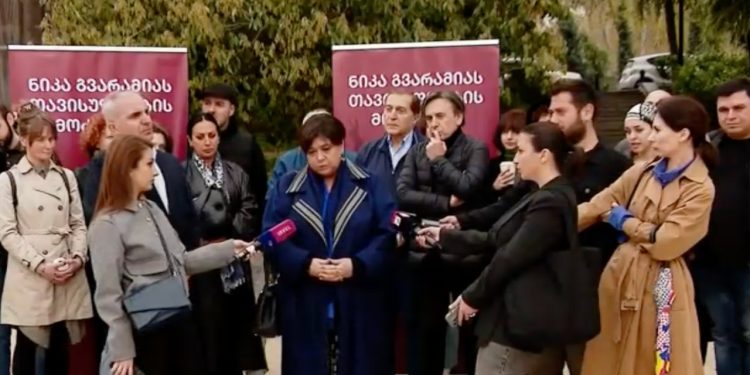 Georgian artists demand release of Mtavari Arkhi founder Nika Gvaramia