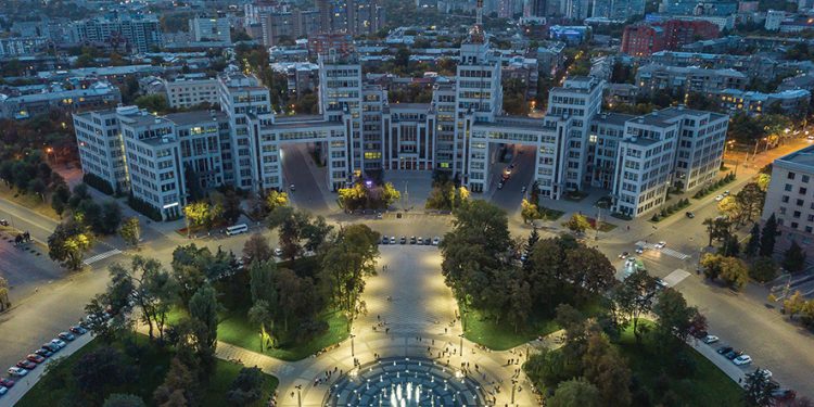 Kharkiv (Freedom) Square, Kyiv, Ukraine. Photo by Konstantin Brizhnichenko