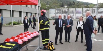 Turkish cooperation agency hands over fire-resistant uniforms to Georgian firefighters