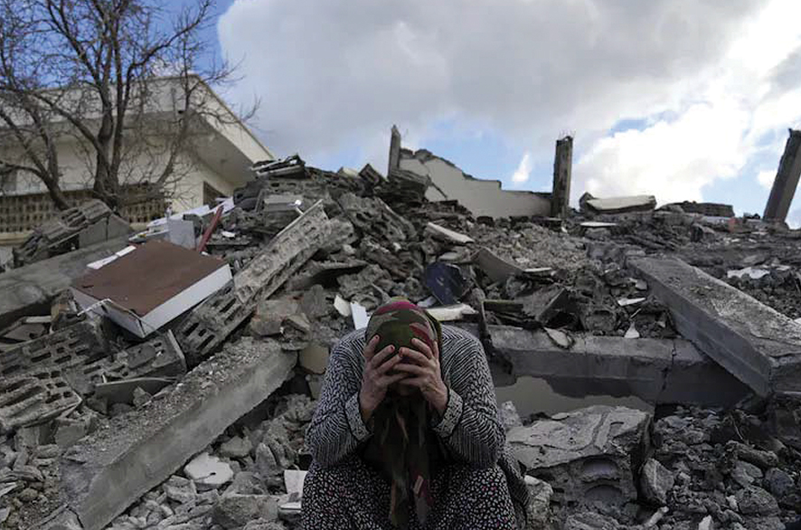 The Erdogan government’s slow response to devastating earthquakes in southern Turkey in February was widely criticised. Khalil Hamra/AP/AAP