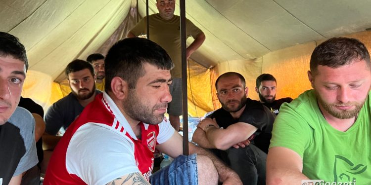 Miners on strike plan to continue protest in front of the Parliament in Tbilisi