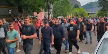 Miners on Strike in Chiatura demand better working conditions