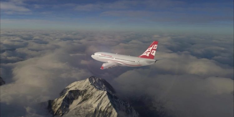 Georgian Airways Tbilisi Transport flies from Moscow to Nice