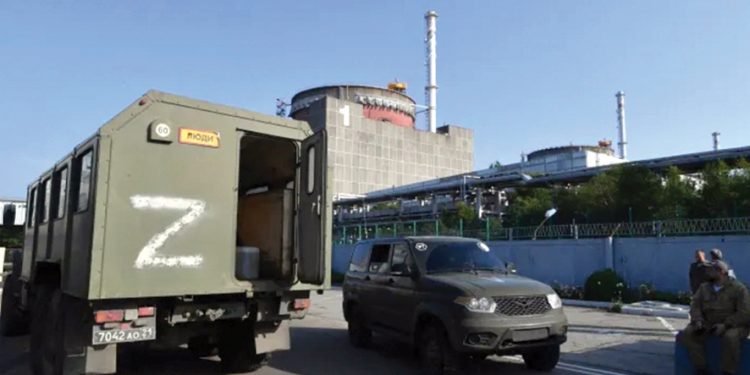 A view of the Russian-controlled Zaporizhzhia nuclear power plant in southern Ukraine on June 15, 2023. Photo by Olga Maltseva | Afp | Getty Images