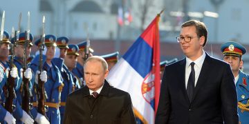 Vladimir Putin and Aleksandar Vucic; Photo: Tanjug / Tanja Valic