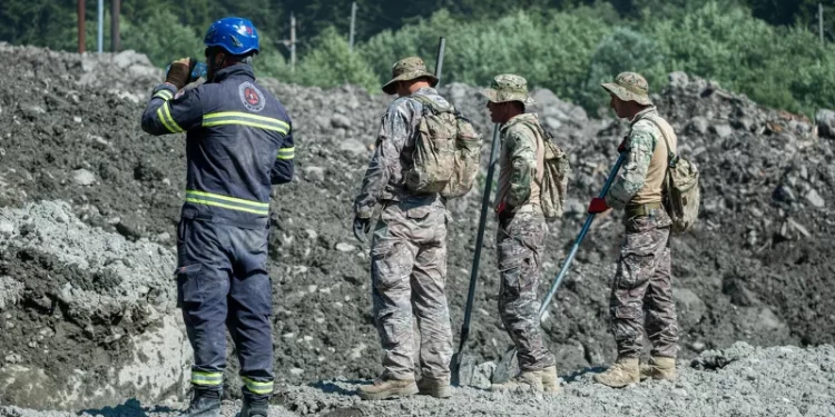 Military serviceman dies from suspected heart attack during the ongoing works in Oni disaster zone