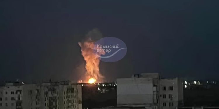 Explosions heard in occupied Crimea, Russian claims downing of 11 UAVs