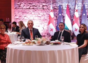 Hungarian Prime Minister Viktor Orbán came to Georgia with his wife, Aniko Leva. Photo source: Facebook