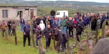 Confrontation between supporters of the National Movement and locals in Chorvila
