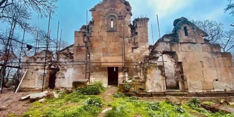VIII-XI century Satkhe Monastery in danger, rehabilitation works should be resumed immediately – the Sakdrisi Committee