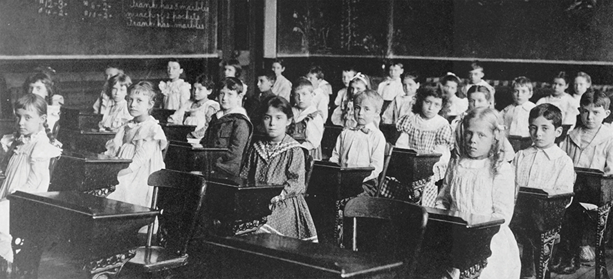 School in the 1800s. Source: mentalfloss