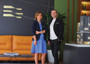 Gumbati Holding co-director Nato Bochorishvili, and one of the directors of the company, Soso Machaidze