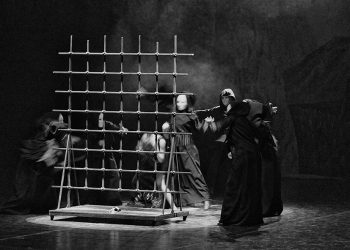 "Lord of the Wolves," dating from 1990, a children’s national ballet by [David] Potskhishvili. Photos by Tony Hanmer