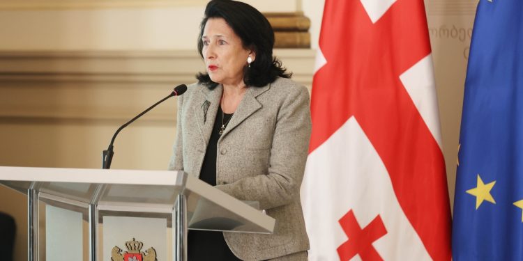 President: I strongly condemn another seizure of Georgian lands by the Russians and the policy of creeping annexation