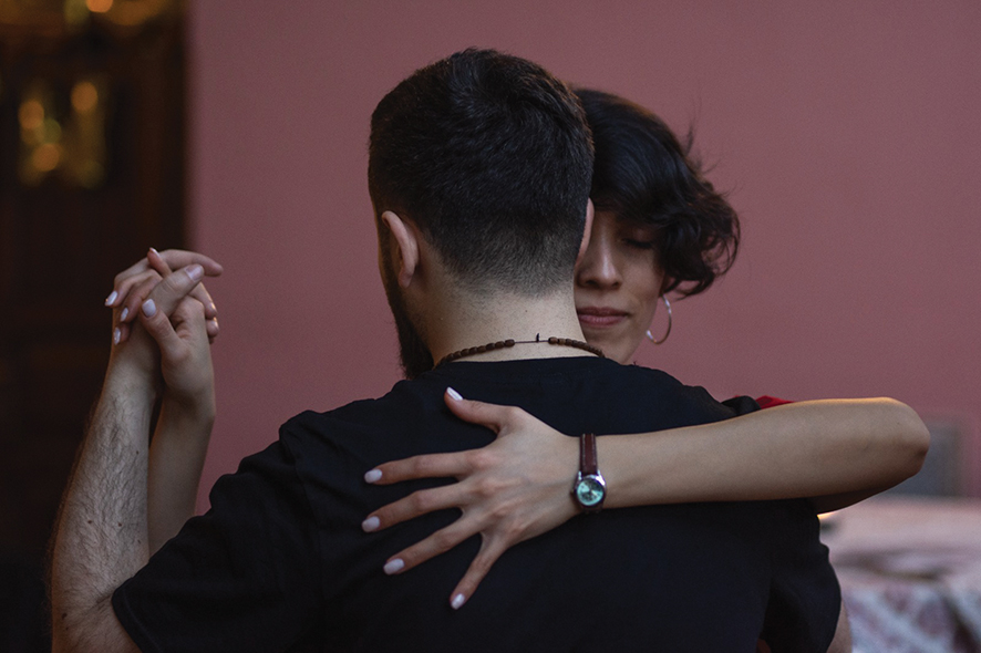 Levan Gomelauri and Cecilia Acosta performing the tango. Photo from Levan Gomelauri’s archives.