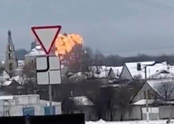 The plane crash. Image source: AFP