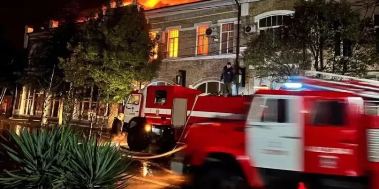 Fire destroys over 4000 pieces of art in Sokhumi art gallery