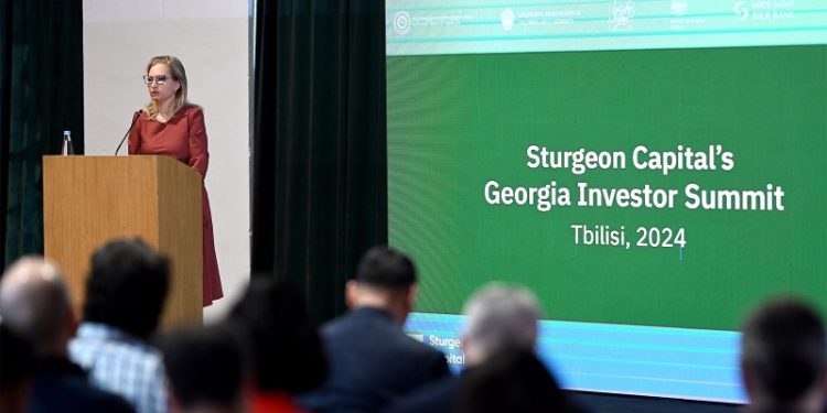 Natia Turnava participates in the Sturgeon Capital Georgia investment summit