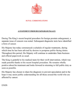 Buckingham statement