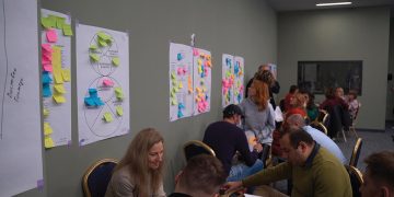 Participants brainstorming