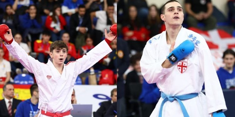 Two Georgian junior karate fighters become European champions