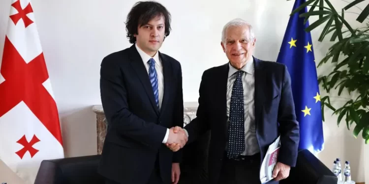 Joseph Borrell congratulates Irakli Kobakhidze on his appointment as PM