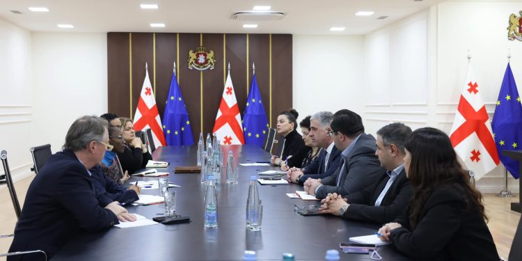 Otar Shamugia meets with the World Bank Regional Director for the South Caucasus