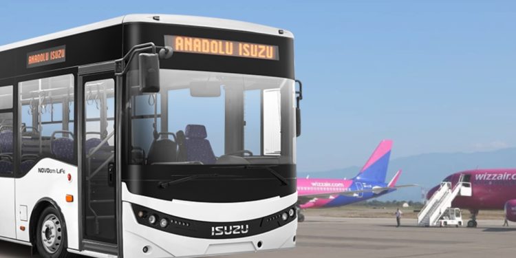 New shuttle bus service opens from Kutaisi center to the airport