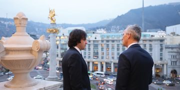 The NATO Sec Gen on his visit to Tbilisi. Source: Facebook