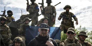 Members of Russian Volunteer Corps, 2023. Photo by Muhammed Enes Yildirim | Anadolu Agency | Getty Images