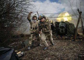 Ukrainian soldiers with the 31st Separate Mechanized Brigade. Photo by Tyler Hicks/The New York Times