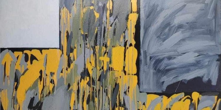 Collection of conceptual painting from 1990s by Iliko Zautashvili recently returned to Georgia