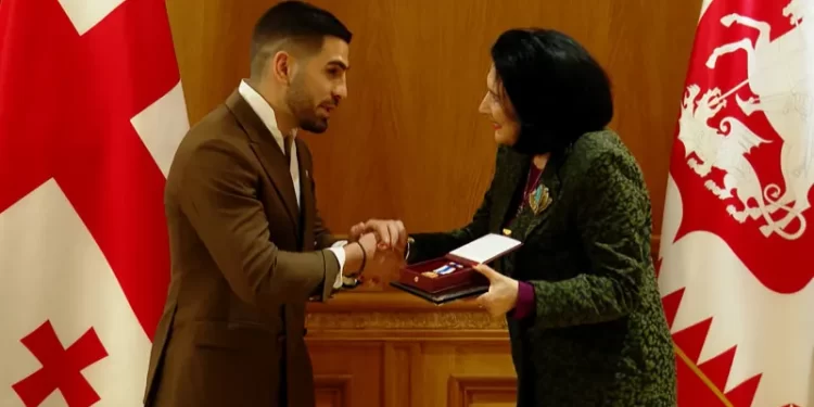 President awards UFC Georgian champion Ilia Topuria Order of Honor