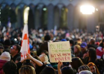 Rally against draft law “On Transparency of Foreign Influence” underway near Parliament